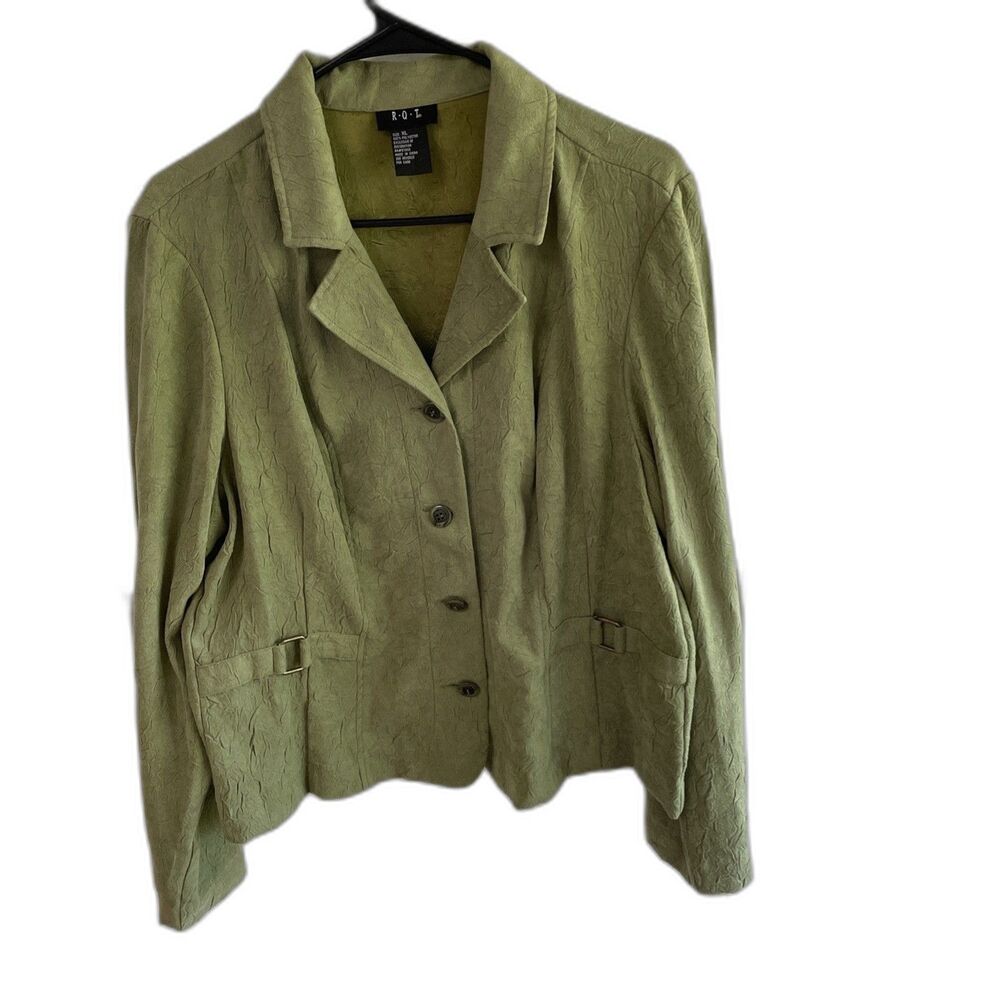 R.Q.T Green blazer XL C45” L22” S25”